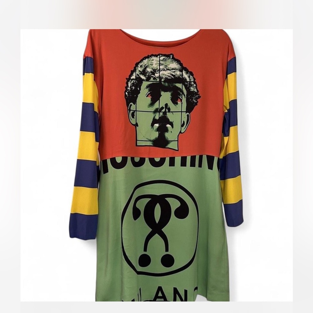 Moschino Multicolor Graphic Dress